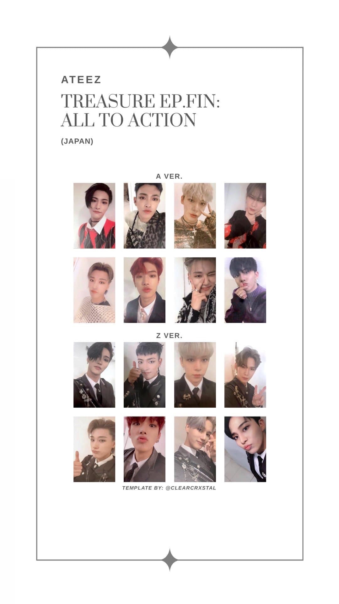 ATEEZ Photocards - KPOP COLLECTORS GUIDE